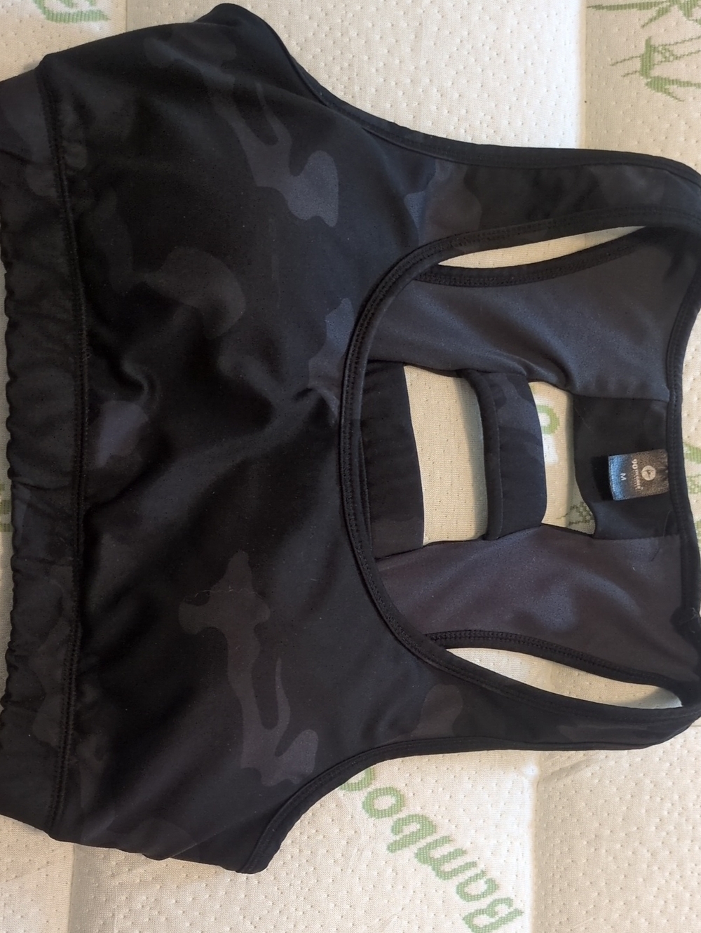 90 Degree By Reflex Black Camo Sports Bra